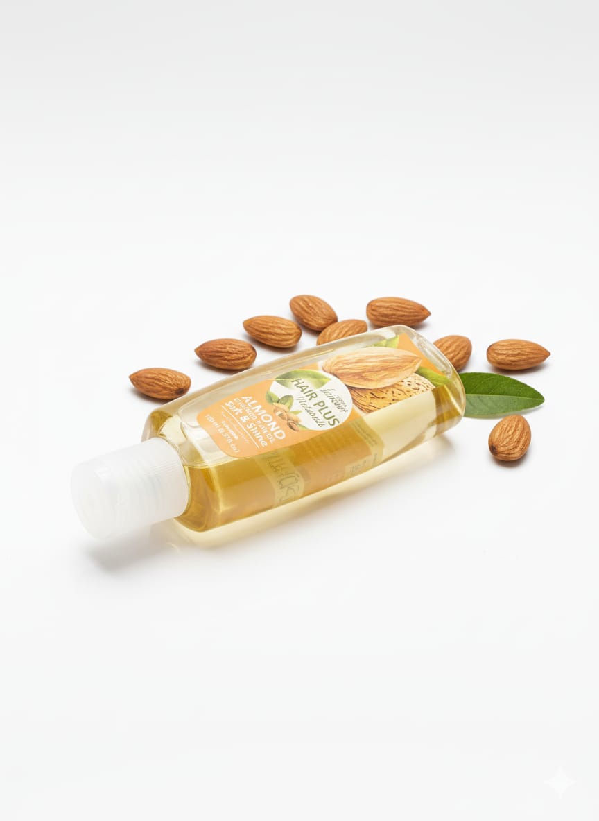 Hair Plus Hair Oil – Almond, 150ml – Nourish & Strengthen Hair Naturally