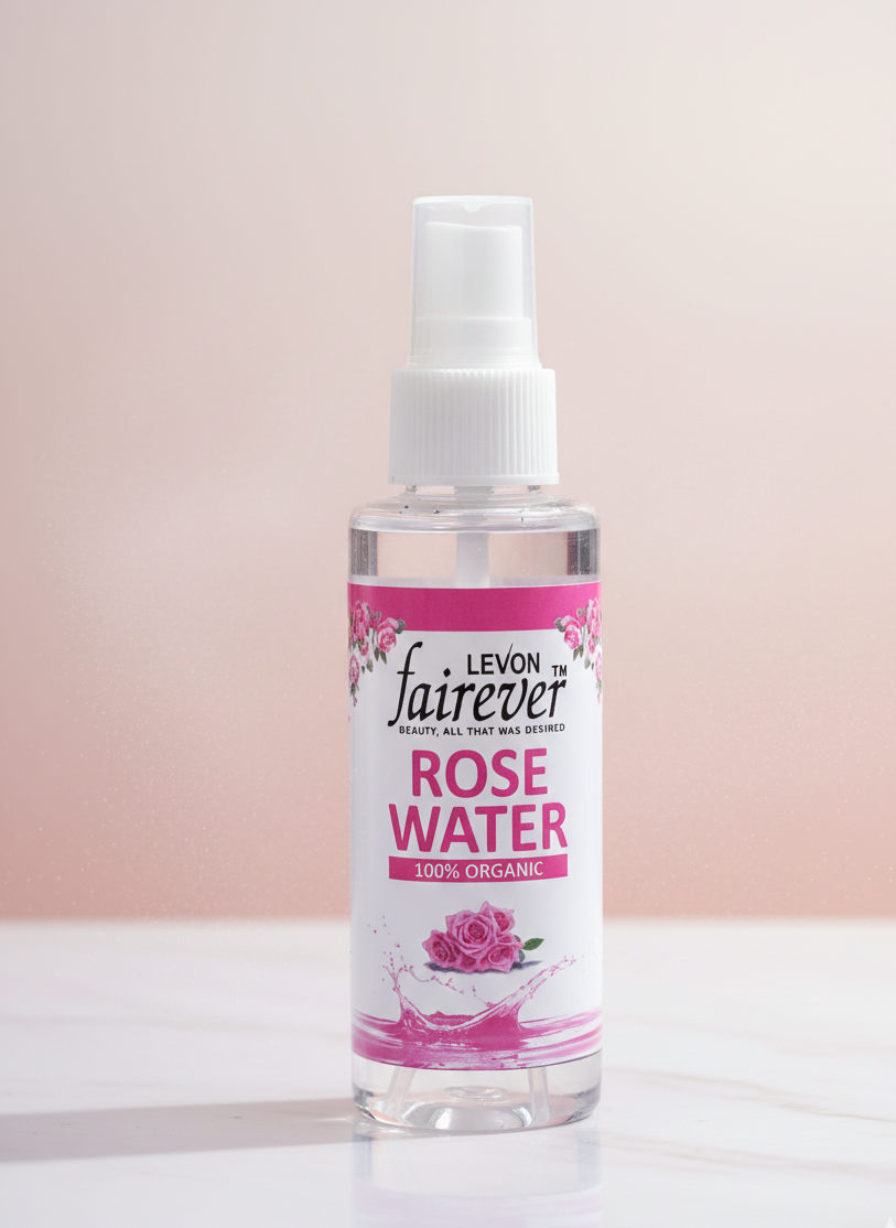 Levon Fairever Rose Water Pump – Natural Hydrating Facial Toner 100ml