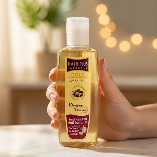 Hair Plus Hair Oil – Coconut & Garlic, 150ml – Strengthen & Nourish Hair