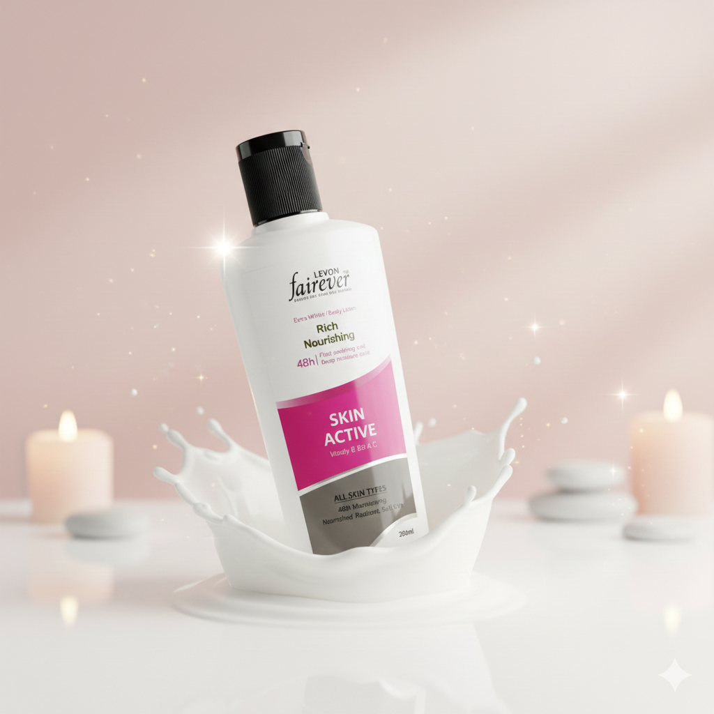 Skin Active  Rich Nourish Body Lotion – Deep Hydration & Skin Repair, 200ml By Levon Fairever