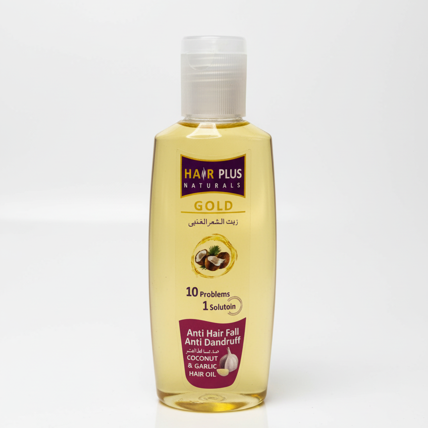 Hair Plus Hair Oil – Coconut & Garlic, 150ml – Strengthen & Nourish Hair